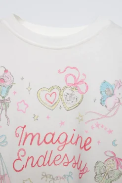 Niños ZARA 6 - 14 Años·Camisetas<CAMISETA ESTAMPADO COQUETTE