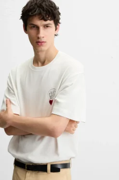 Clearance CAMISETA ESTAMPADO CORAZÓN Hombre Camisetas