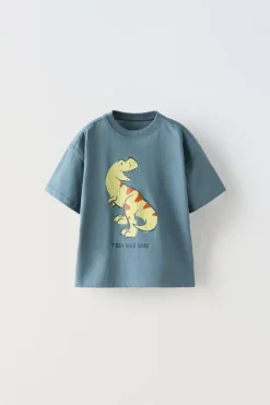 Niños ZARA 1½ - 6 Años·Camisetas|1½ - 6 Años·Camisetas<CAMISETA ESTAMPADO DINOSAURIO