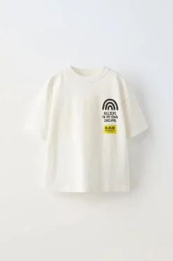 Niños ZARA 6 - 14 Años·Camisetas<CAMISETA ESTAMPADO ETIQUETA