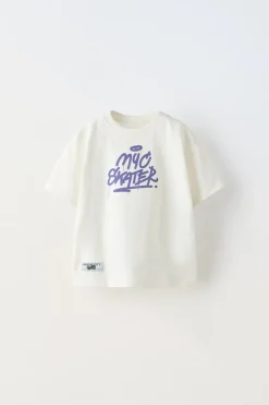 Niños ZARA 1½ - 6 Años·Camisetas|6 - 18 Meses·Camisetas<CAMISETA ESTAMPADO ETIQUETA