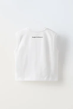 Niños ZARA 6 - 14 Años·Camisetas<CAMISETA ESTAMPADO FLOR