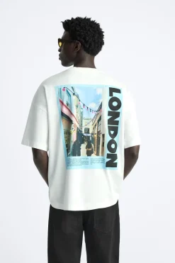 Hot CAMISETA ESTAMPADO FOTOGRÁFICO Hombre Camisetas