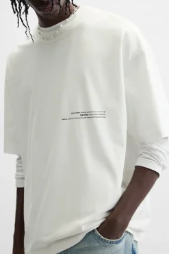 Hot CAMISETA ESTAMPADO GEOMÉTRICO Hombre Camisetas