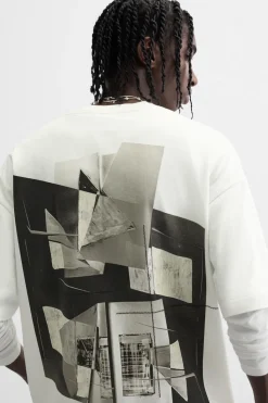 Hot CAMISETA ESTAMPADO GEOMÉTRICO Hombre Camisetas