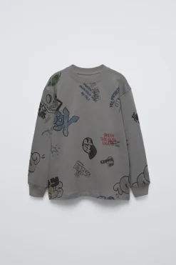 Niños ZARA 6 - 14 Años·Camisetas<CAMISETA ESTAMPADO GRAFFITI