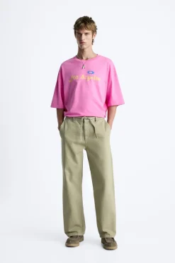 Best CAMISETA ESTAMPADO LAVADO Hombre Camisetas