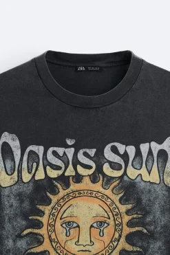 Fashion CAMISETA ESTAMPADO LAVADO Hombre Camisetas