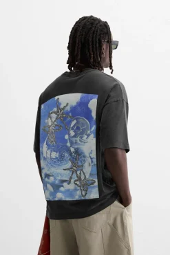 Best CAMISETA ESTAMPADO LAVADO Hombre Camisetas