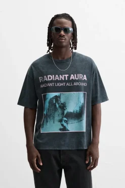 Clearance CAMISETA ESTAMPADO LAVADO Hombre Camisetas