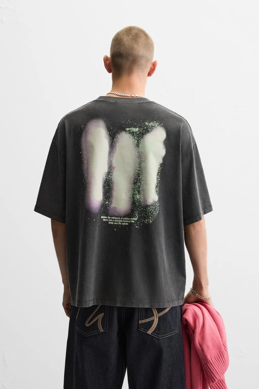 Sale CAMISETA ESTAMPADO LAVADO Hombre Camisetas