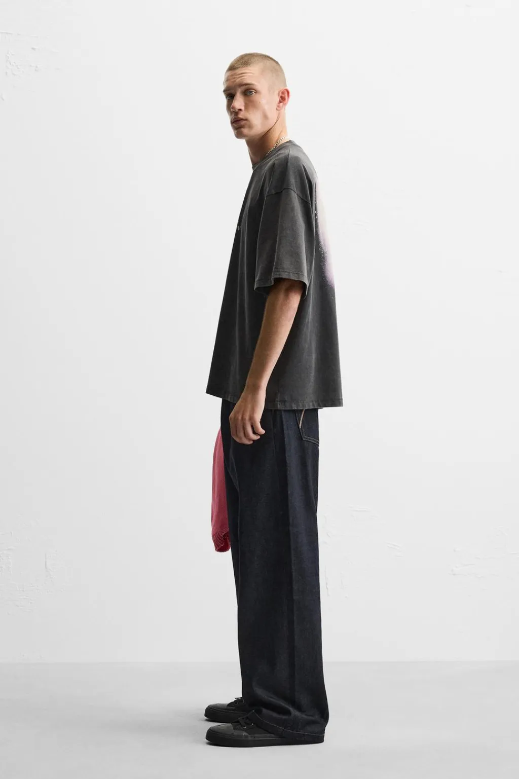 Sale CAMISETA ESTAMPADO LAVADO Hombre Camisetas