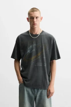 Best CAMISETA ESTAMPADO LAVADO Hombre Camisetas