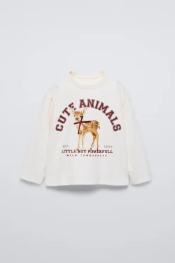 Niños ZARA 1½ - 6 Años·Camisetas<CAMISETA ESTAMPADO LAZO