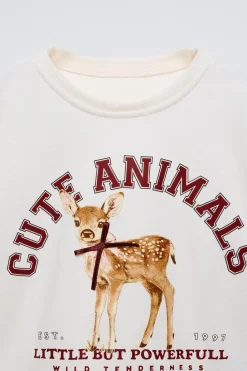 Niños ZARA 1½ - 6 Años·Camisetas<CAMISETA ESTAMPADO LAZO