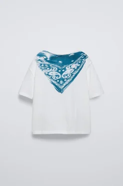 Niños ZARA 6 - 14 Años·Camisetas<CAMISETA ESTAMPADO PAÑUELO