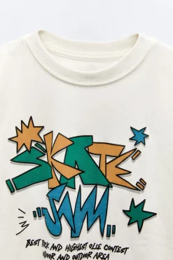 Niños ZARA 6 - 14 Años·Camisetas<CAMISETA ESTAMPADO SKATER