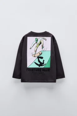 Niños ZARA 1½ - 6 Años·Camisetas|6 - 18 Meses·Camisetas<CAMISETA ESTAMPADO SKATER