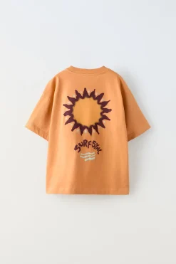 Niños ZARA 6 - 14 Años·Camisetas<CAMISETA ESTAMPADO SOL