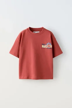 Niños ZARA 6 - 14 Años·Camisetas<CAMISETA ESTAMPADO TEXTO