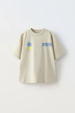 Niños ZARA 6 - 14 Años·Camisetas<CAMISETA ESTAMPADO TEXTO