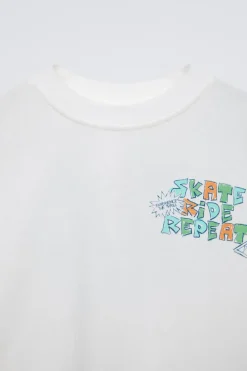 Niños ZARA 6 - 14 Años·Camisetas<CAMISETA ESTAMPADO TEXTO