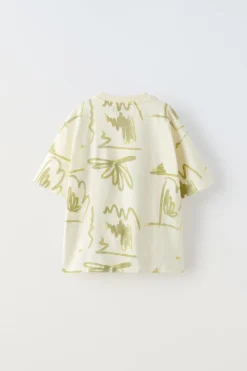 Niños ZARA 6 - 14 Años·Camisetas<CAMISETA ESTAMPADO TEXTO BORDADO