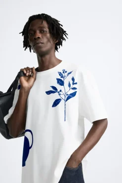 Hot CAMISETA ESTAMPADOS COMBINADOS Hombre Camisetas