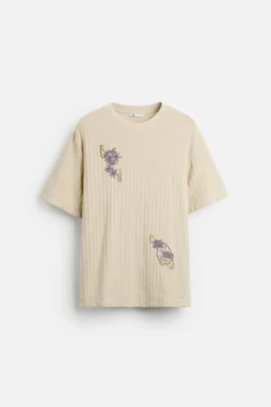 Discount CAMISETA ESTRUCTURA BORDADOS Hombre Camisetas