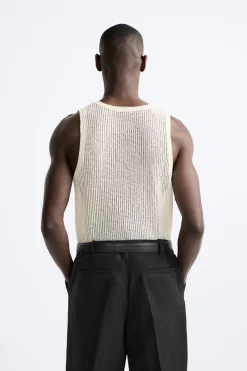 Clearance CAMISETA ESTRUCTURA CALADOS Hombre Jerséis / Chaquetas|Camisetas