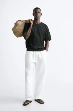 Outlet CAMISETA ESTRUCTURA DESAGUJADA Hombre Jerséis / Chaquetas|Camisetas