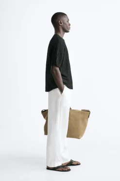 Outlet CAMISETA ESTRUCTURA DESAGUJADA Hombre Jerséis / Chaquetas|Camisetas