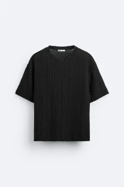 Outlet CAMISETA ESTRUCTURA DESAGUJADA Hombre Jerséis / Chaquetas|Camisetas