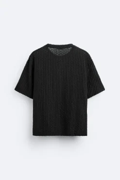 Outlet CAMISETA ESTRUCTURA DESAGUJADA Hombre Jerséis / Chaquetas|Camisetas