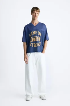 Hot CAMISETA ESTRUCTURA RED TEXTO Hombre Camisetas