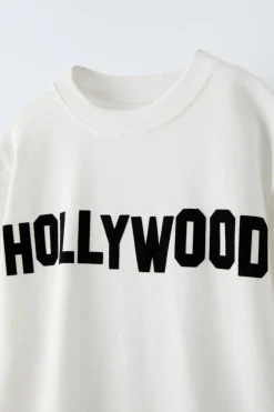 Niños ZARA 6 - 14 Años·Camisetas|6 - 14 Años·Camisetas<CAMISETA FLOCK HOLLYWOOD ®