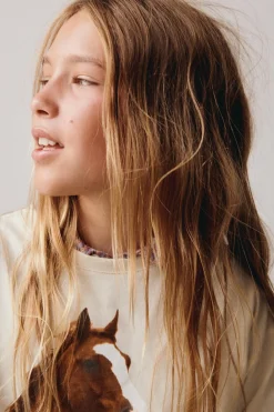 Niños ZARA 6 - 14 Años·Camisetas<CAMISETA FOTOGRAFÍA CABALLO