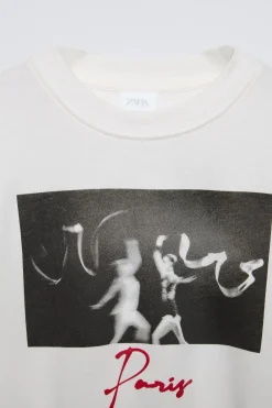 Niños ZARA 6 - 14 Años·Camisetas<CAMISETA FOTOGRAFÍA PARIS