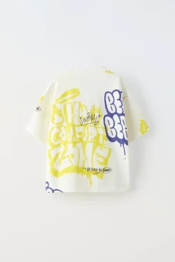 Niños ZARA 6 - 14 Años·Camisetas<CAMISETA GRAFITTI