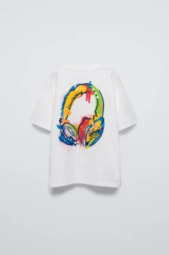 Niños ZARA 6 - 14 Años·Camisetas<CAMISETA GRÁFICO CASCOS