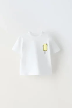 Niños ZARA 6 - 18 Meses·Camisetas<CAMISETA HELADO