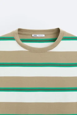 Discount CAMISETA JACQUARD RAYAS Hombre Camisetas