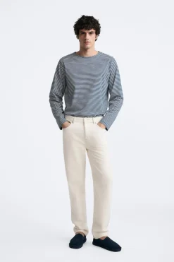 Fashion CAMISETA JACQUARD RAYAS Hombre Camisetas