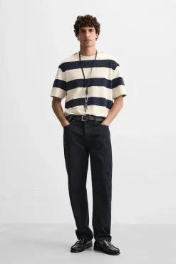 Best CAMISETA JACQUARD RAYAS Hombre Camisetas