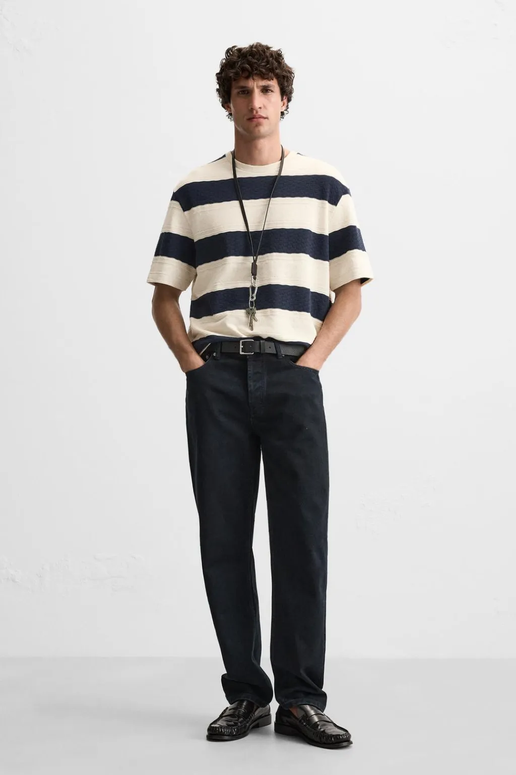 Best CAMISETA JACQUARD RAYAS Hombre Camisetas