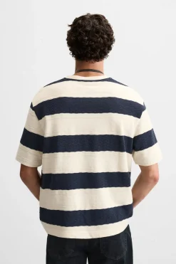 Best CAMISETA JACQUARD RAYAS Hombre Camisetas