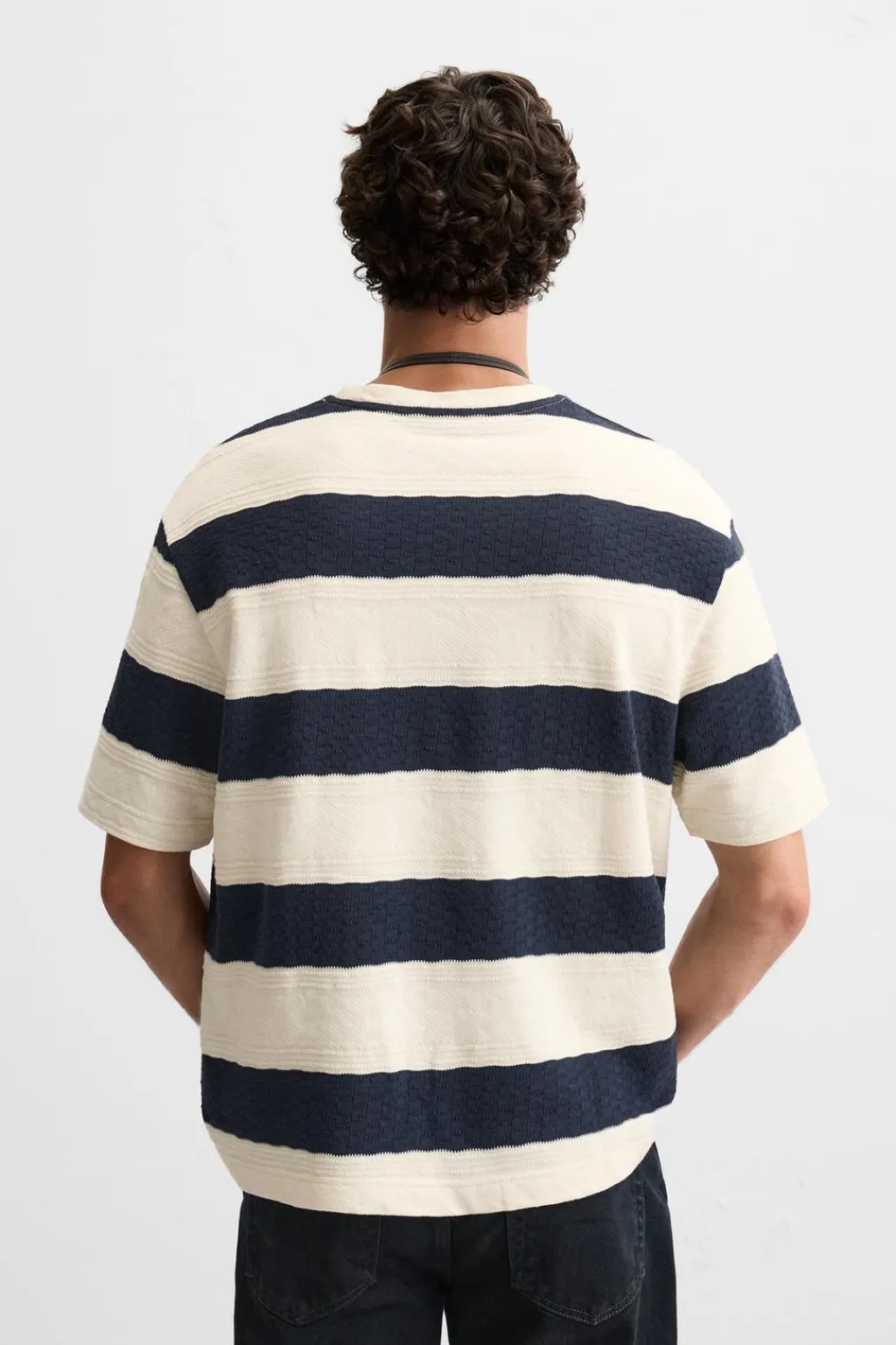 Best CAMISETA JACQUARD RAYAS Hombre Camisetas