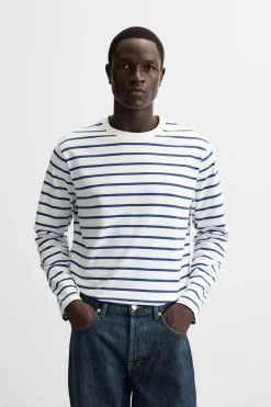 New CAMISETA JACQUARD RAYAS Hombre Camisetas