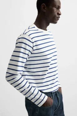 New CAMISETA JACQUARD RAYAS Hombre Camisetas