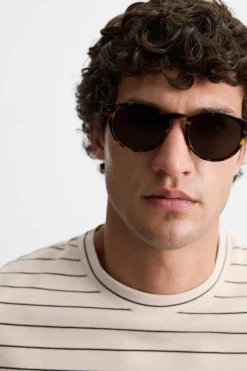 Discount CAMISETA JACQUARD RAYAS Hombre Camisetas